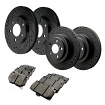 Black Diamond Brake Discs & Pads Pack Subaru Impreza WRX 2001-2007